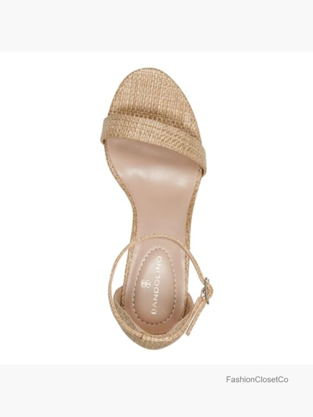 Heeled Sandals with Block Heel and Ankle Strap - Picture 3 of 6